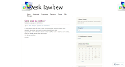Desktop Screenshot of deskiawhew.wordpress.com