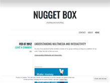 Tablet Screenshot of nuggetbox.wordpress.com