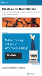 Mobile Screenshot of clasicasbachillerato.wordpress.com