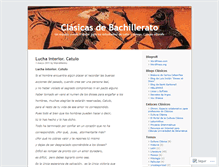 Tablet Screenshot of clasicasbachillerato.wordpress.com