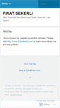 Mobile Screenshot of firatsekerli.wordpress.com