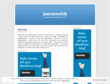Tablet Screenshot of joenemchik.wordpress.com