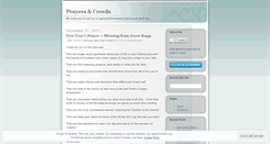 Desktop Screenshot of prayersandcreeds.wordpress.com