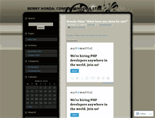 Tablet Screenshot of bennyhonda.wordpress.com