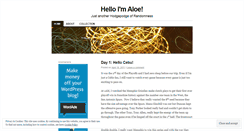 Desktop Screenshot of helloaloe.wordpress.com