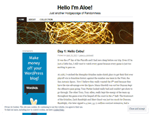 Tablet Screenshot of helloaloe.wordpress.com