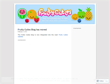 Tablet Screenshot of fruitycuties.wordpress.com