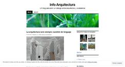 Desktop Screenshot of infoarquitectura.wordpress.com