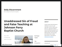 Tablet Screenshot of dailydiscernment.wordpress.com