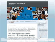 Tablet Screenshot of luzparaasnacoes.wordpress.com