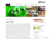 Tablet Screenshot of 3limes.wordpress.com