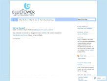 Tablet Screenshot of bluetowerarts.wordpress.com