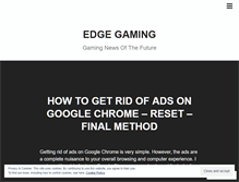 Tablet Screenshot of edgegamingblog.wordpress.com