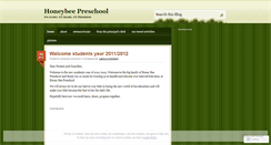 Desktop Screenshot of honeybeepreschool.wordpress.com