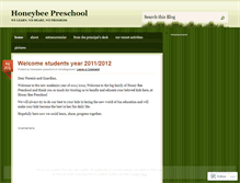 Tablet Screenshot of honeybeepreschool.wordpress.com