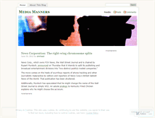 Tablet Screenshot of mediamanners.wordpress.com