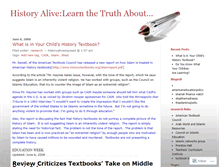 Tablet Screenshot of historyalivelearnthetruth.wordpress.com