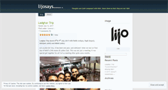 Desktop Screenshot of lijosays.wordpress.com