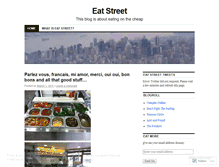 Tablet Screenshot of eatstreet.wordpress.com