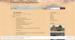 Desktop Screenshot of exercisesinfilmcriticism.wordpress.com