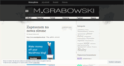 Desktop Screenshot of maciejgrabowski.wordpress.com