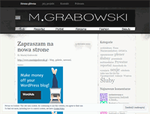 Tablet Screenshot of maciejgrabowski.wordpress.com