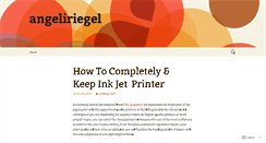 Desktop Screenshot of angeliriegel.wordpress.com
