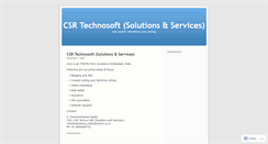 Desktop Screenshot of csrtechnosoft.wordpress.com