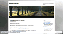 Desktop Screenshot of moralquotient.wordpress.com