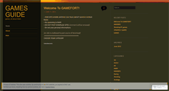 Desktop Screenshot of gamefort.wordpress.com