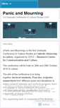 Mobile Screenshot of panicandmourning.wordpress.com