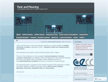 Tablet Screenshot of panicandmourning.wordpress.com