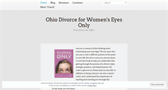 Desktop Screenshot of divorceforwomenseyesonly.wordpress.com