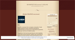 Desktop Screenshot of kompetisi2009.wordpress.com