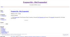 Desktop Screenshot of fragmanlarr.wordpress.com