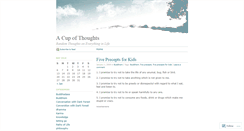 Desktop Screenshot of cupofthoughts.wordpress.com