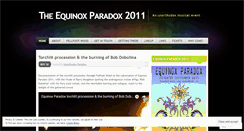 Desktop Screenshot of equinoxparadox.wordpress.com