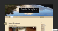 Desktop Screenshot of danisthoughts.wordpress.com