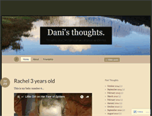 Tablet Screenshot of danisthoughts.wordpress.com