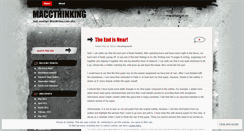 Desktop Screenshot of maccthinking.wordpress.com