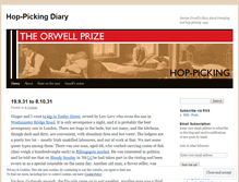 Tablet Screenshot of hoppicking.wordpress.com