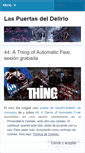 Mobile Screenshot of laspuertasdeldelirio.wordpress.com