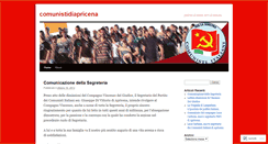 Desktop Screenshot of comunistidiapricena.wordpress.com