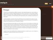 Tablet Screenshot of melquis.wordpress.com