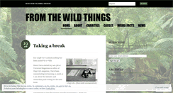 Desktop Screenshot of fromthewildthings.wordpress.com