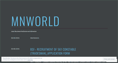 Desktop Screenshot of mnworld.wordpress.com