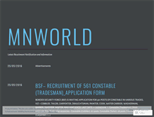 Tablet Screenshot of mnworld.wordpress.com