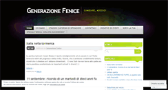 Desktop Screenshot of generazionefenice.wordpress.com