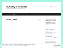 Tablet Screenshot of humanityinthemirror.wordpress.com