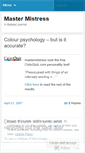 Mobile Screenshot of mastermistress.wordpress.com